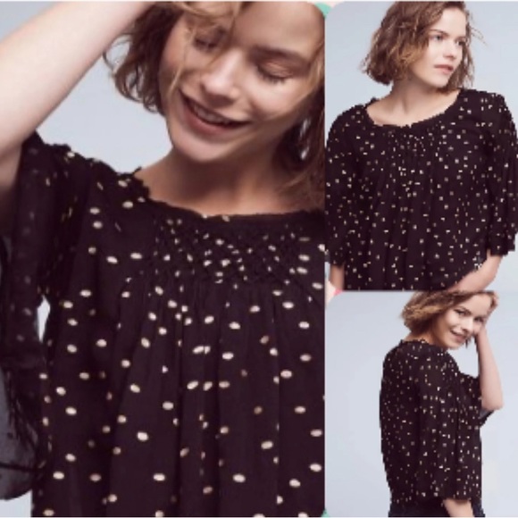 Anthropologie Floreat | ‘everafter’ Cropped Flowy Blouse - Picture 3 of 5